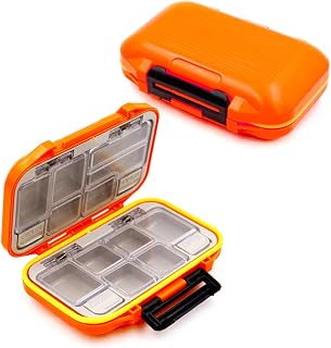 YUKI Fishing Lure Boxes, Bait Storage Case Fishing Tackle Storage Trays Accessory Boxes Thicker Plastic Hooks Organizer for Vest Casting Fly Fishing