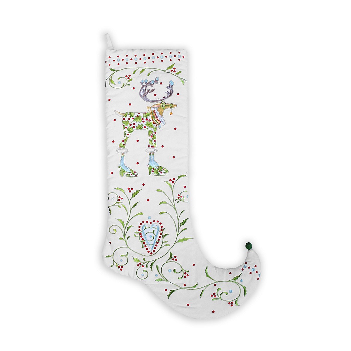 Patience Brewster 28" Krinkles Dash Away Vixen Christmas Stocking