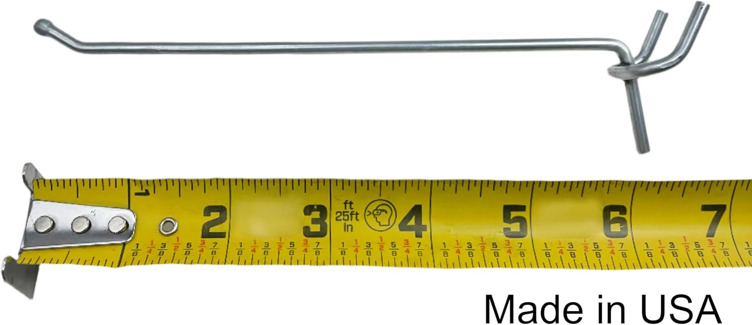 (250 Pack) 6 Inch USA Made All Metal Peg Hooks/Retail, Display, Garage Organization, Wholesale Lot