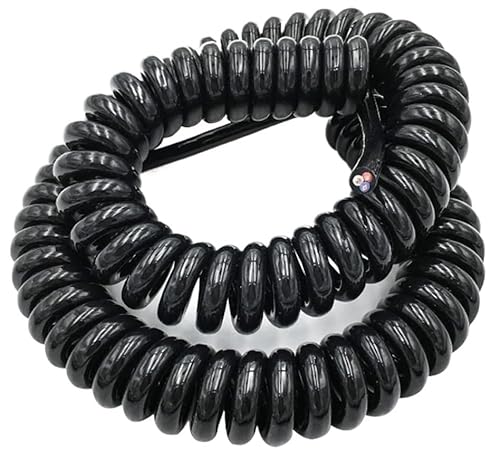 Cavo a spirale Bobina a molla elettrica Cavo a spirale flessibile Estensione Cavo di alimentazione Cavo a spirale telescopico a molla Cavo multicore, può estendere