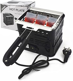 MaSYZBF Bruciatore a Carbone Elettrico 320º High Tower Bruciatore a Carbone Multiuso Bruciatori a Carbone 1000w per Barbecue e accendisigari a serpentina a Carbone di Cocco