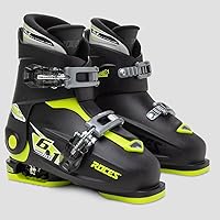 Vista 3 de Roces 2018 Idea Ajustable Negro/Lima Botas de esquí para niños 19.0-22.0