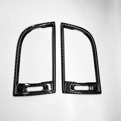 Miniatura 3 de Para Porsche Macan 2014-2022 Rejillas de ventilación de aire de coche de fibra de carbono real en ambos lados consola central cubierta de panel