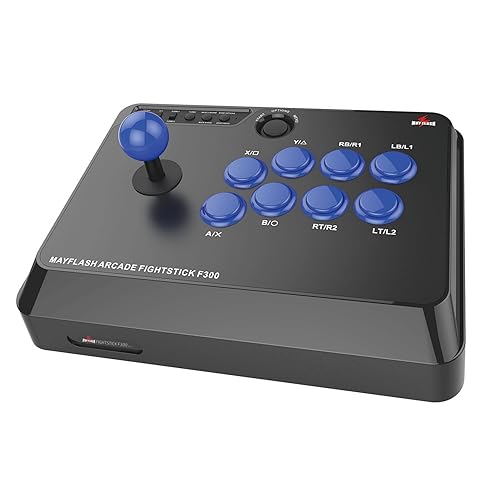 MAYFLASH F300 Arcade Fight Stick Joystick for Switch/Switch 2, Xbox Series X, PS4,PS3, Xbox One, Xbox 360, macOS, Windows, Steam Deck, NeoGeo mini, NeoGeo Arcade Stick Pro - Joystick