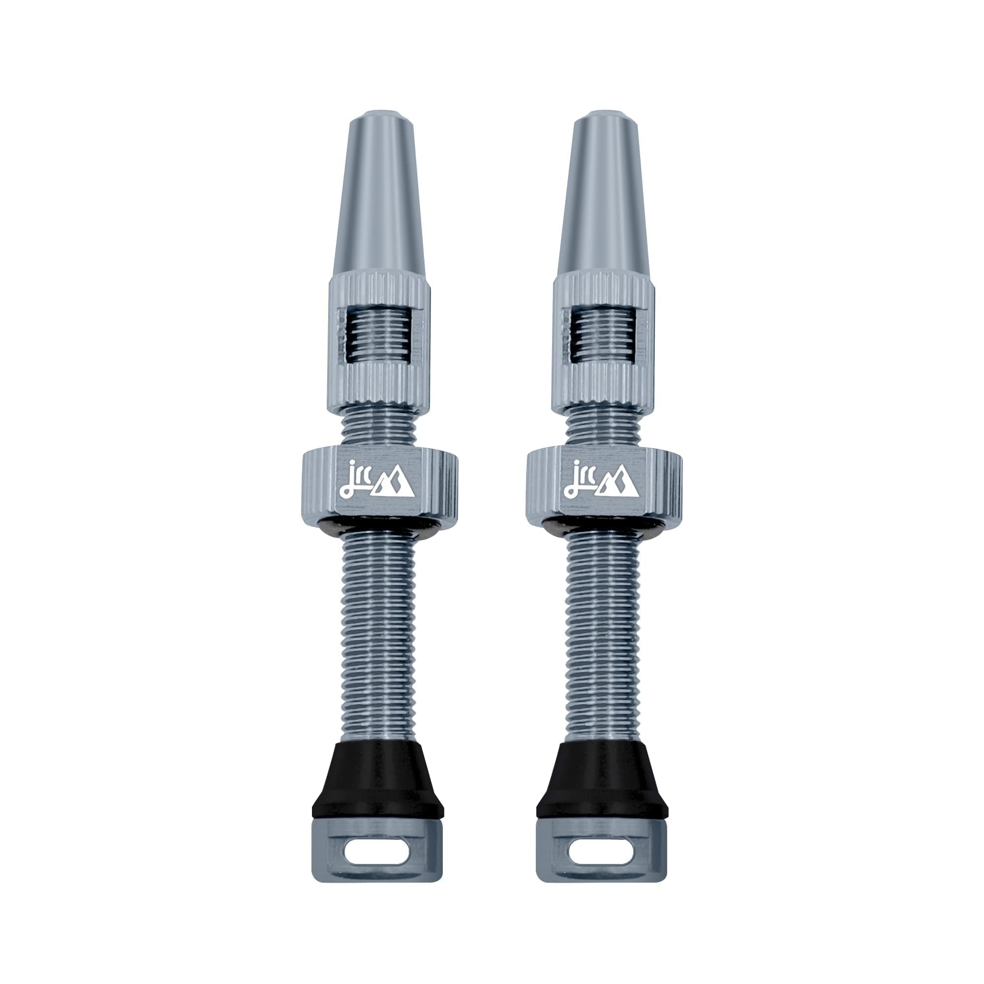 JRC Components 70MM Aluminum Tubeless Valve Stem Kit | Premium Presta Valves with Core Removal Tool | Suitable for Variety of Tubeless Tires: Road, Gravel, XC, Enduro, DH, etc - Gunmetal