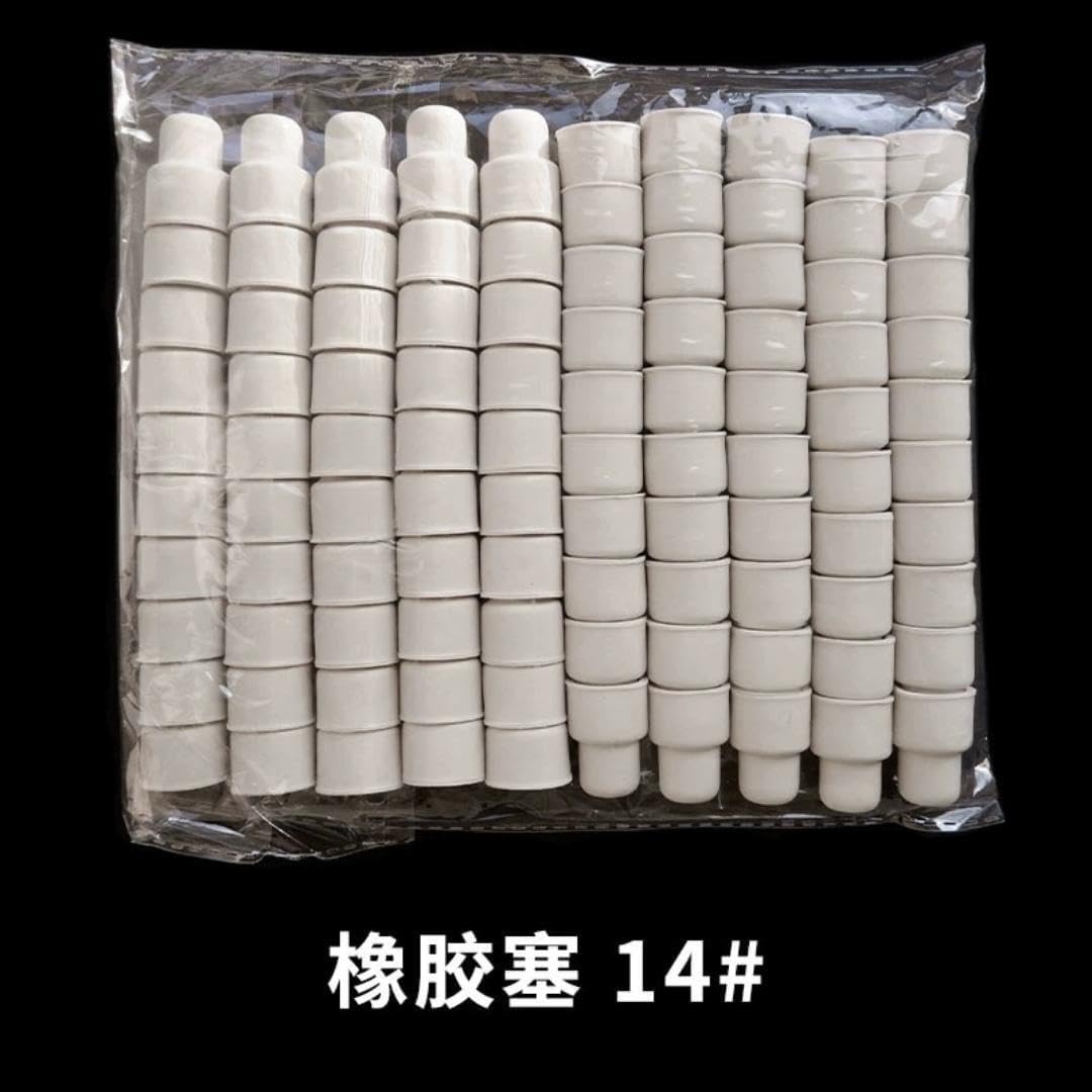 Suitable for Laboratory Rubber Stopper Reverse Rubber Stopper Reverse Rubber Stopper 24mm 19mm 29mm 14mm Threaded Rubber Stopper (50, 24mm)