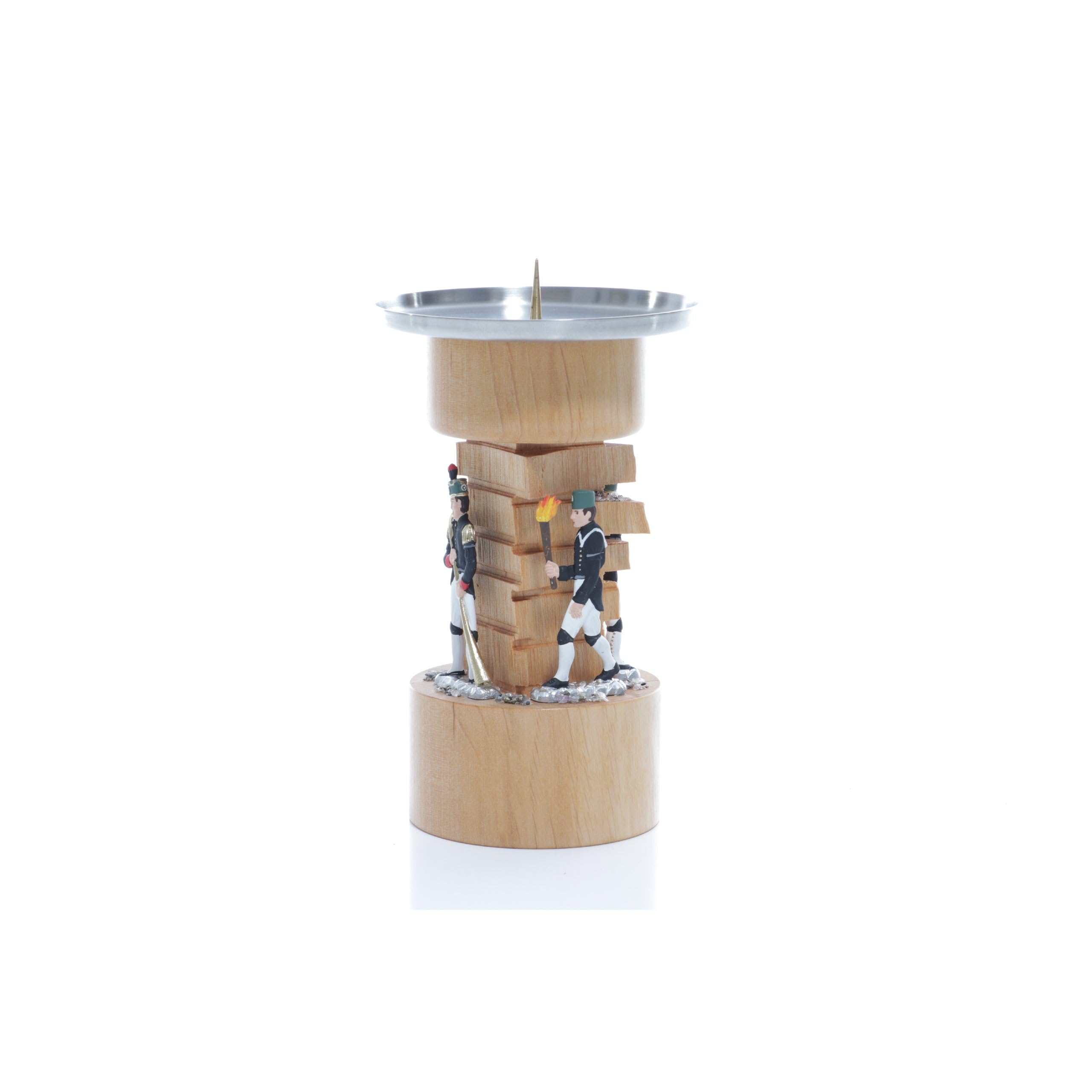 Chandelier clair et 4 figurines étain multicolores idée cadeau déco maison 14,5cm