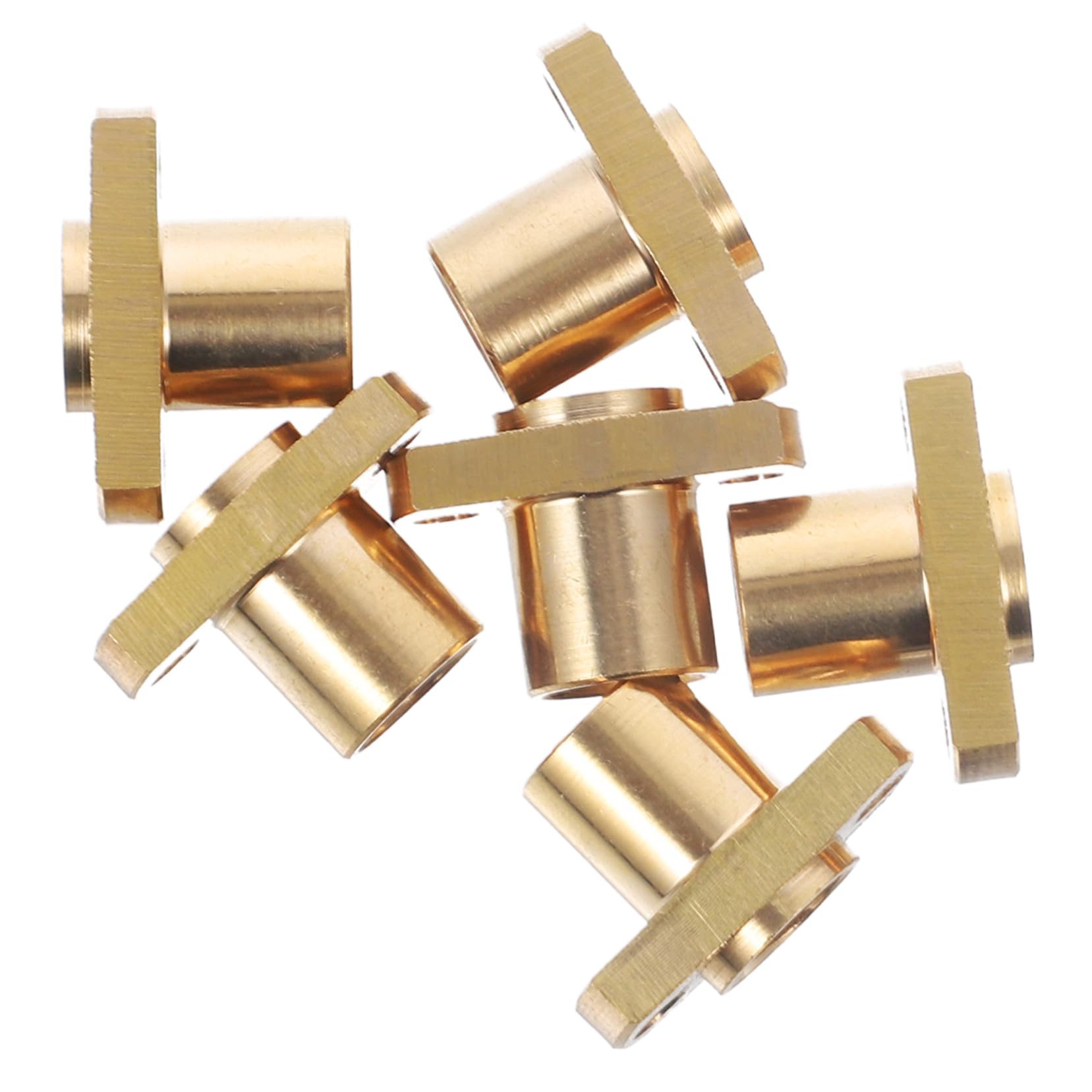 MUCKLILY 3D Printer Nut Kit T8 Nut T8 Screw Trapezoidal Nut Lead Screw Nut Precision Brass Easy Installation