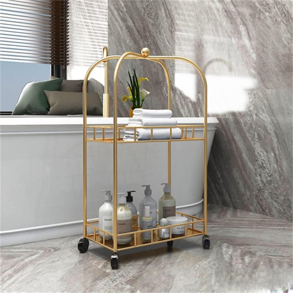 Wrought Iron Homestay Apartment Kitchen Islands Bathroom Office Dormitory Trolleys Study Storage Cart
