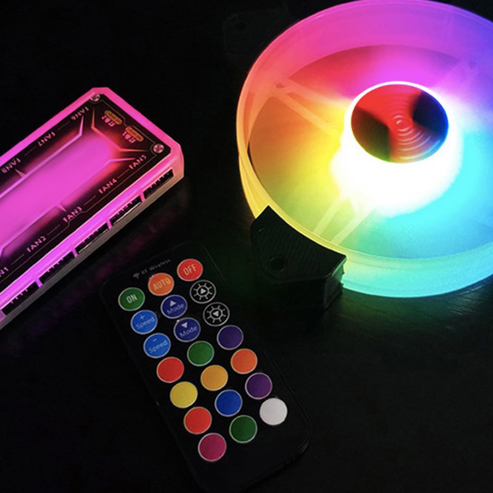 Rgb Ventilador de Refrigeración de PC 120mm 6 Piezas Ajustable