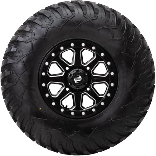 Miniatura 4 de (4 Pack) 4/156 Tusk Uinta Beadlock Wheel 14x7 5.0 + 2.0 Milled/Black For POLARIS DIESEL 455 4X4 1999-2002