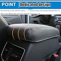 Vista 245 de Great-luck Leather Center Console Cover Armrest Pad,Protector Armrest Box Cover Accessories Keep Your Armrest in a More Comfortable Feeling(black