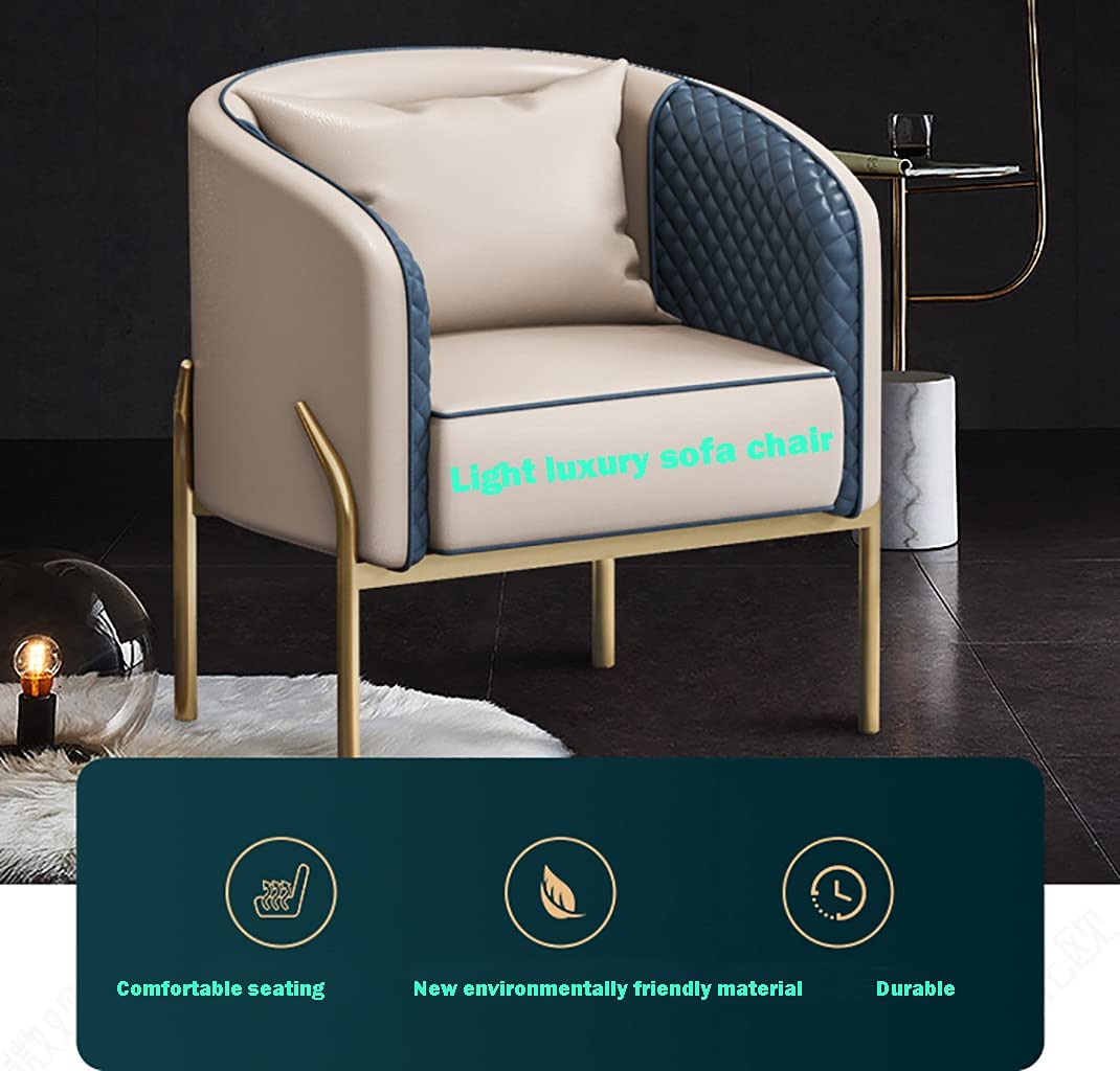 Poltrona imbottita in tessuto di metà secolo, per camera da letto, soggiorno, studio, balcone, bar, ristorante, stile pratico e alla moda 1