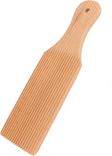 Miniatura 1 de Garganelli profesional de ñoquis de madera inclinada para hacer pasta, tabla de ñoquis, paletas de mantequilla de madera para amasar masa y hacer