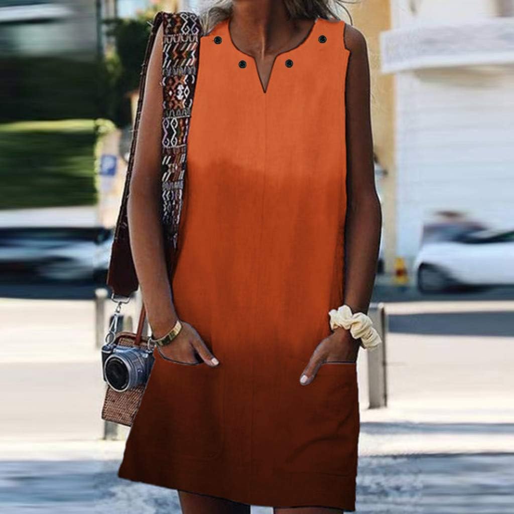 Miniatura 4 de LKPJJFRG Women Tank Dress 2023 Summer Casual Short Sleeve Halter Neck Multicoloured Birthday Mini Tank Dresses