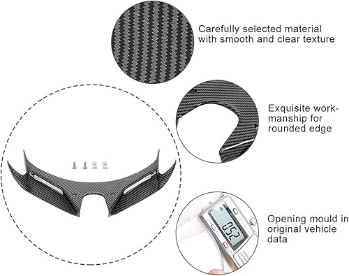 Miniatura 4 de Acouto Cubierta aerodinámica del ala del carenado delantero de la fibra de carbono 400-se adapta a 250400 18-20