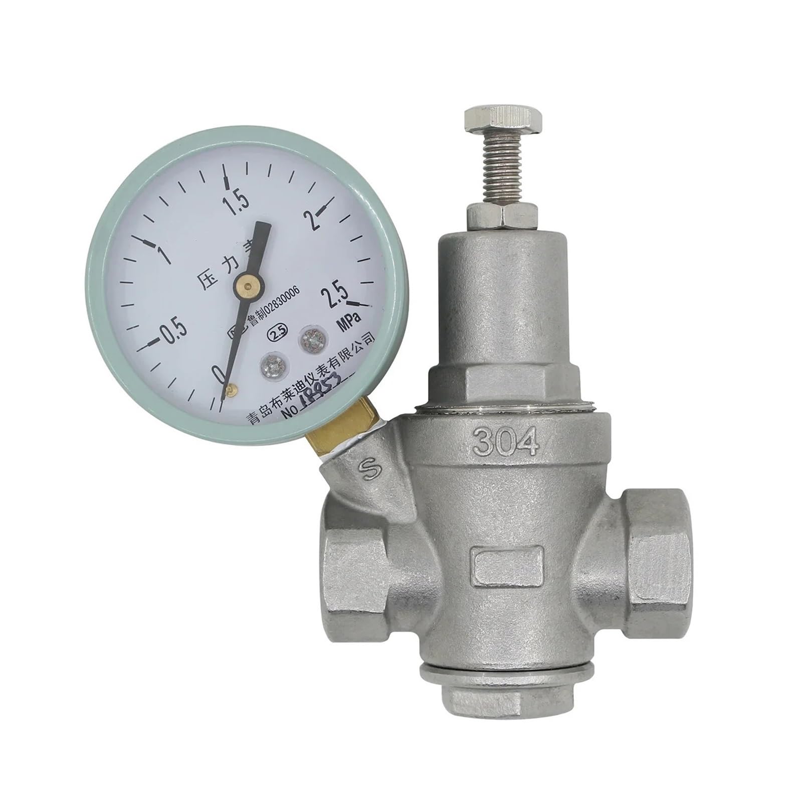Vanne de régulation de pression d'eau DN25 anti coup de bélier en acier inox