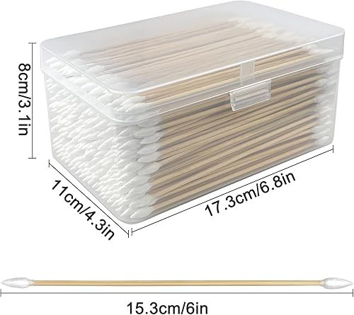 Miniatura 3 de Gun Cleaning Swabs, Dual - Ends Tips, Gun Cleaning Supplies,6 Inch Long Cotton Swabs with Bamboo Sticks in A Storage Case for Gun Cleaning and