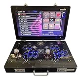 Mini Tragbare 35000-in-1 Arcade-Spielkonsole, Faltbare Metallbox Retro-Spielmaschine mit 21 Zoll Bildschirm, Such-, Versteck- und Pausenfunktionen