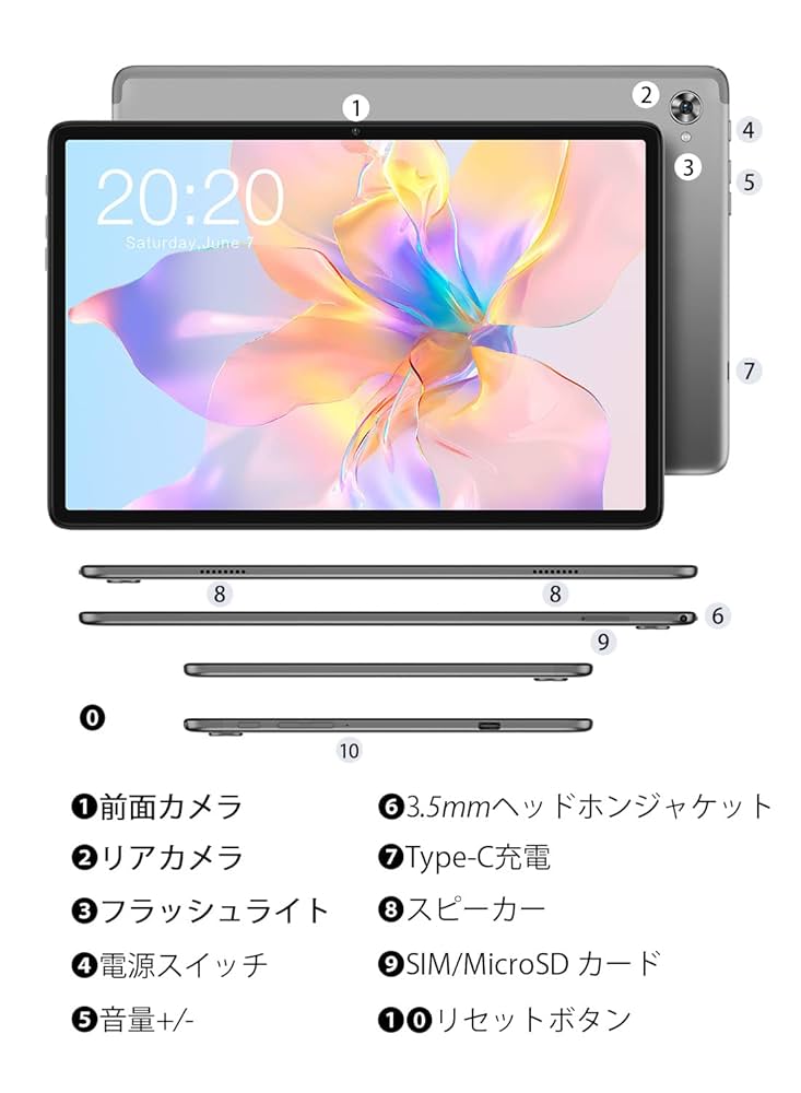 新品⭐️10インチ⭐️タブレット Android 12　Wi-Fi 本体　P40HD Amazon.co.jp: タブレット TECLAST P40HD Android 12 タブレット
