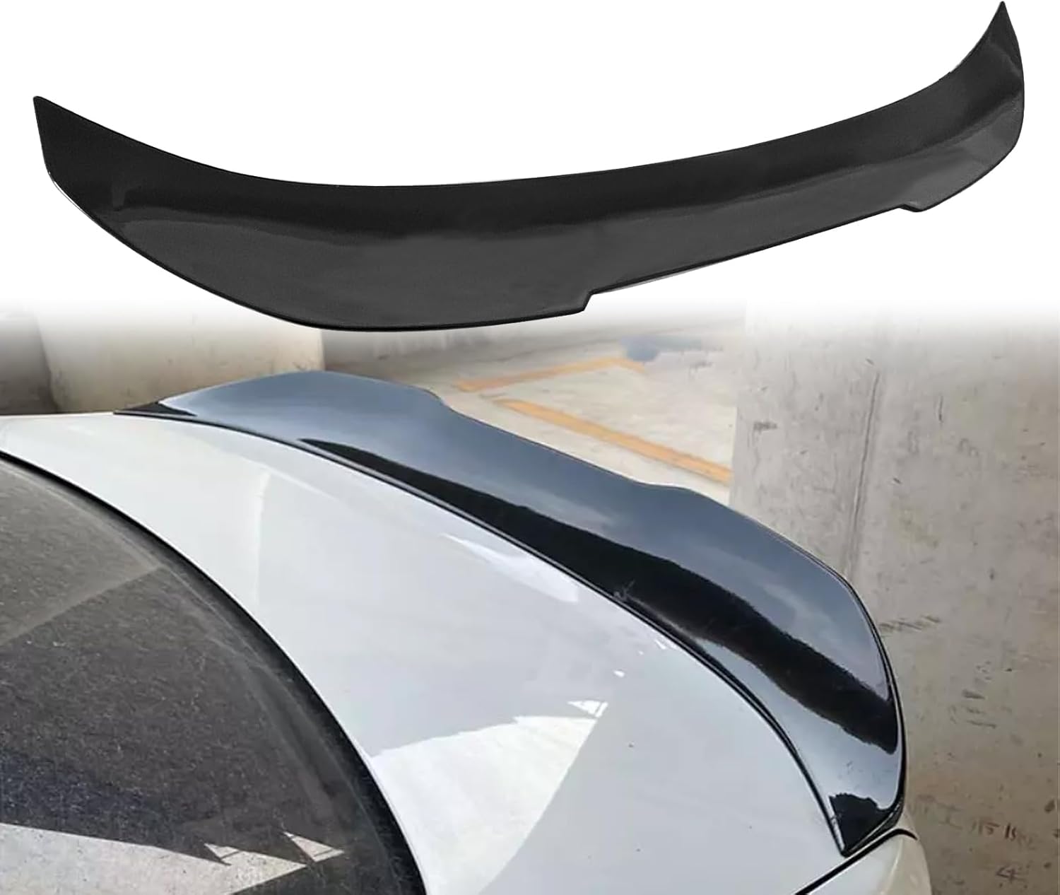 Rear Spoiler for BMW F30 3 Series Sedan 2012-2018 F80 M3 Sedan 2014-2019 PSM Style Rear Trunk Spoiler Lip Tail Wing Glossy Black (PSM Style)