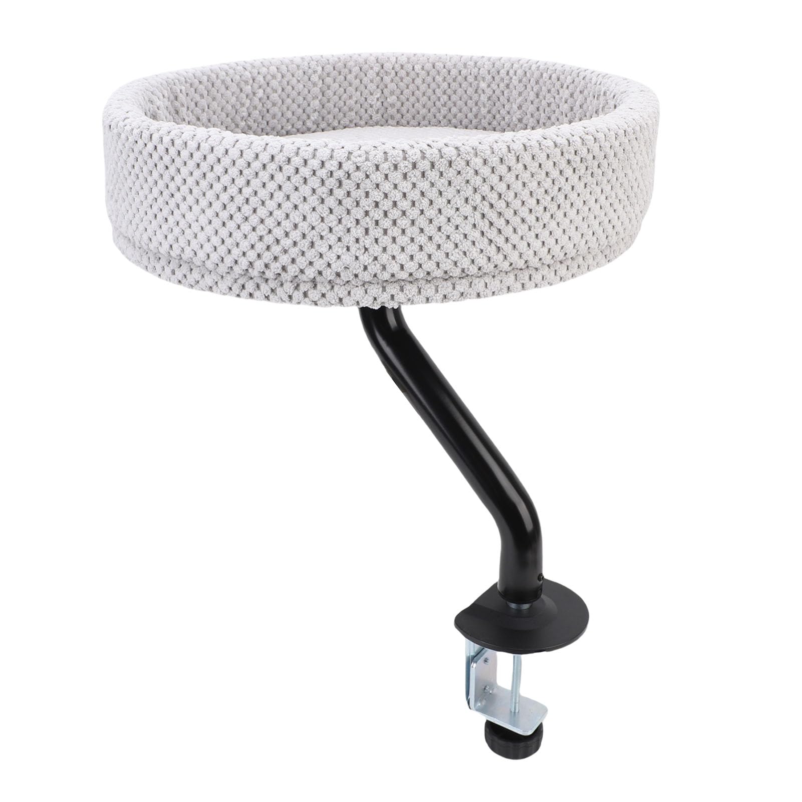 Cama Flotante Cómoda Ajustable para Gatos, Hamaca de Escritorio Resistente para Oficina en Casa, Material de Felpa de Hierro, Percha para Gatos para Espacio de Actividad Independiente