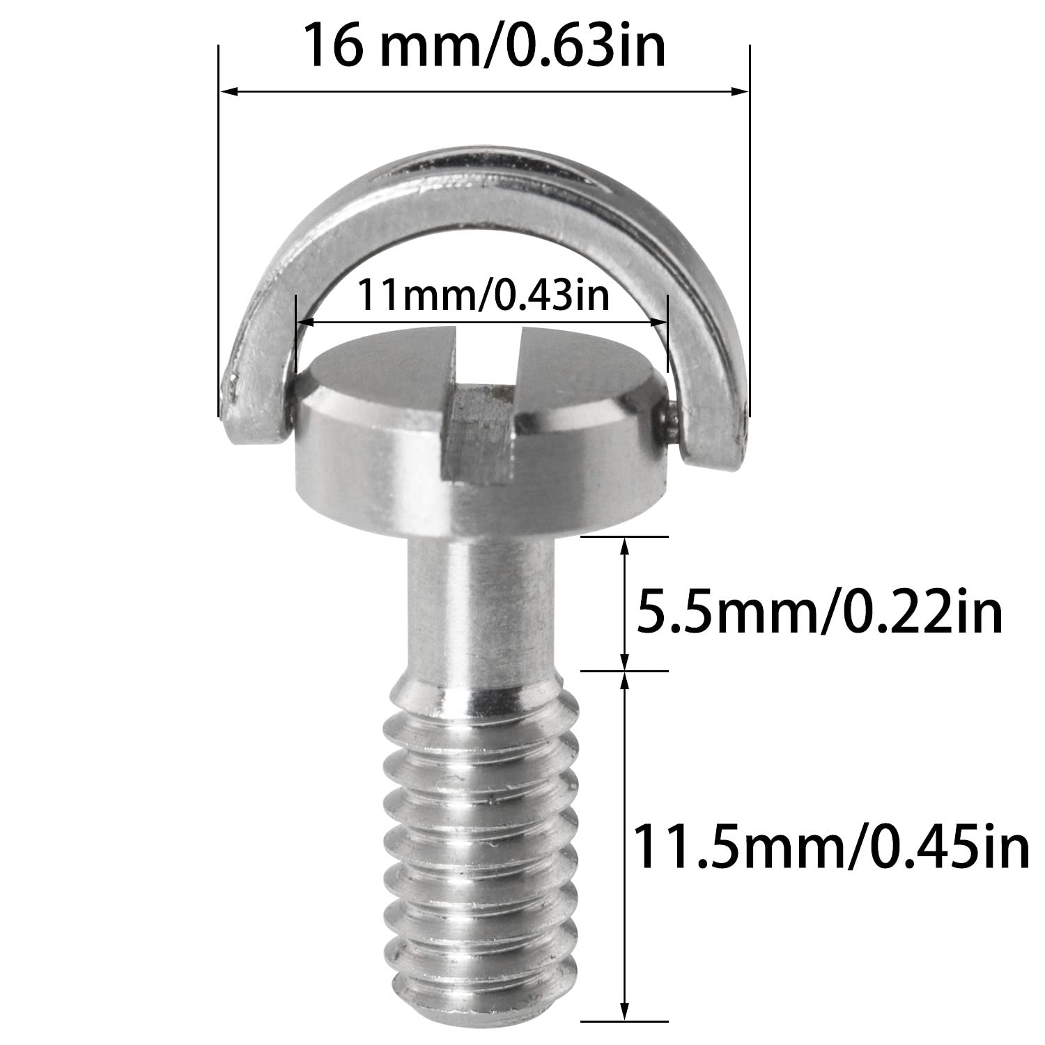 Viti Esagonali In Acciaio Inox 304 - 2 Pezzi Da 1/4" E 15 Mm, Per Accessori Fotografici E Fai Da Te - Foto 13