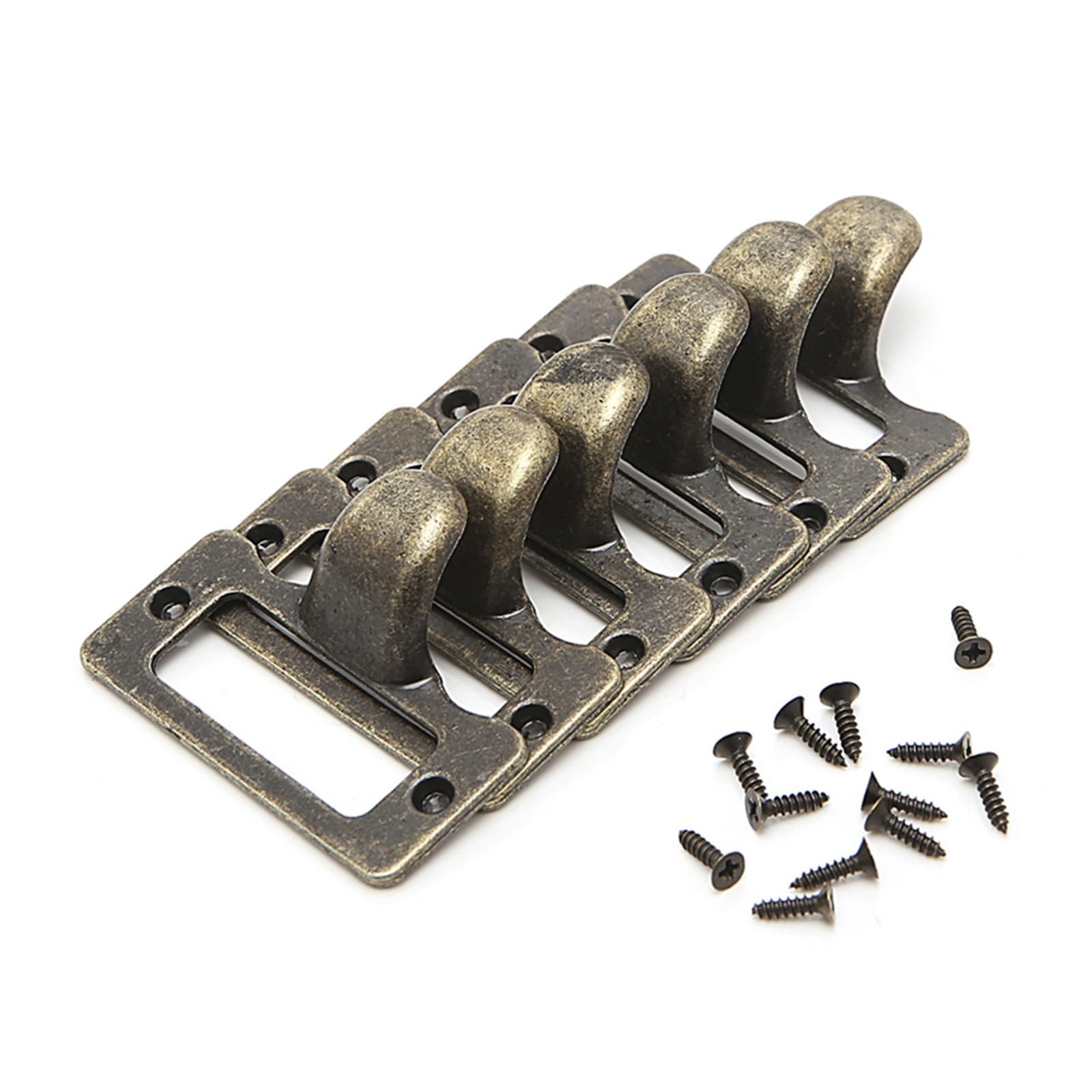 Cidegoo One Color Antique Brass Drawer Label Holders 50Pcs Cabinet File Card Frame