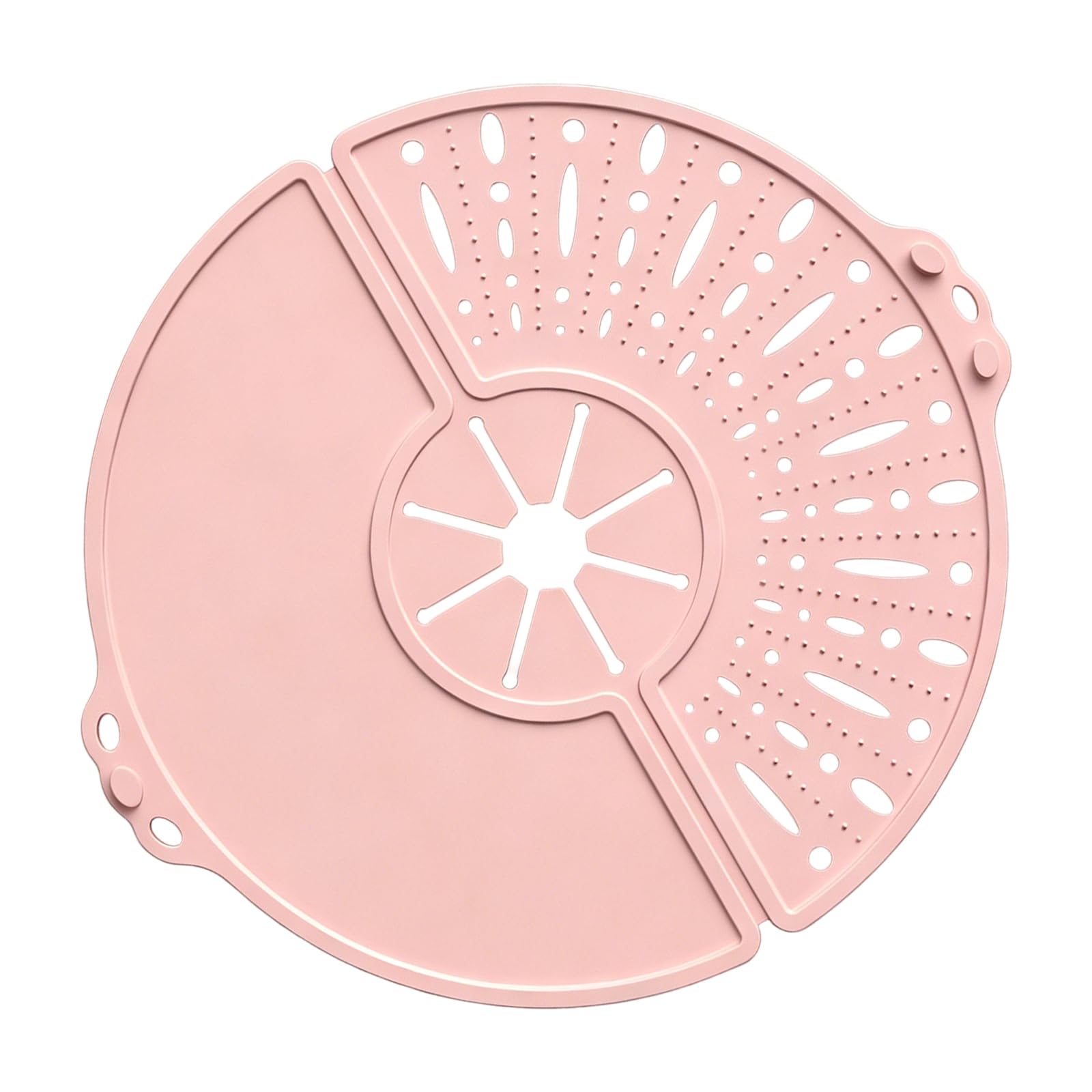 Heatproof Silicone Splatters Lid for Cooking Pots Foldable Design Flexible Splashes Guard Oil Greases Guard for Frying Pan Oil Splatters