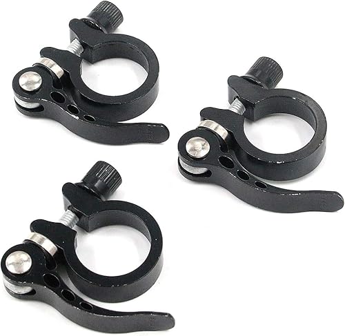 T Tulead Abrazadera de asiento de 1.126in, abrazadera de asiento de bicicleta de engranaje fijo clips de asiento de bicicleta de liberación rápida