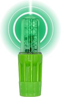 Checkers Heavy Duty Flashing Green Warning Whip Safety Flag LED Light