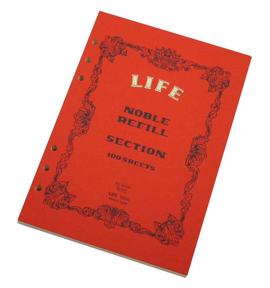 Amazon.co.jp: ライフ ノーブル システム手帳 リフィル 方眼 A5 R300