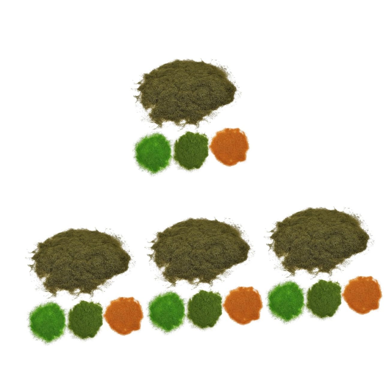 YARNOW16 Packs artificial garden for crafts grass cashmere powder green powder dead flowers diorama grass artificial powder faux green greenery decor Moss Powder plant ornaments nylon