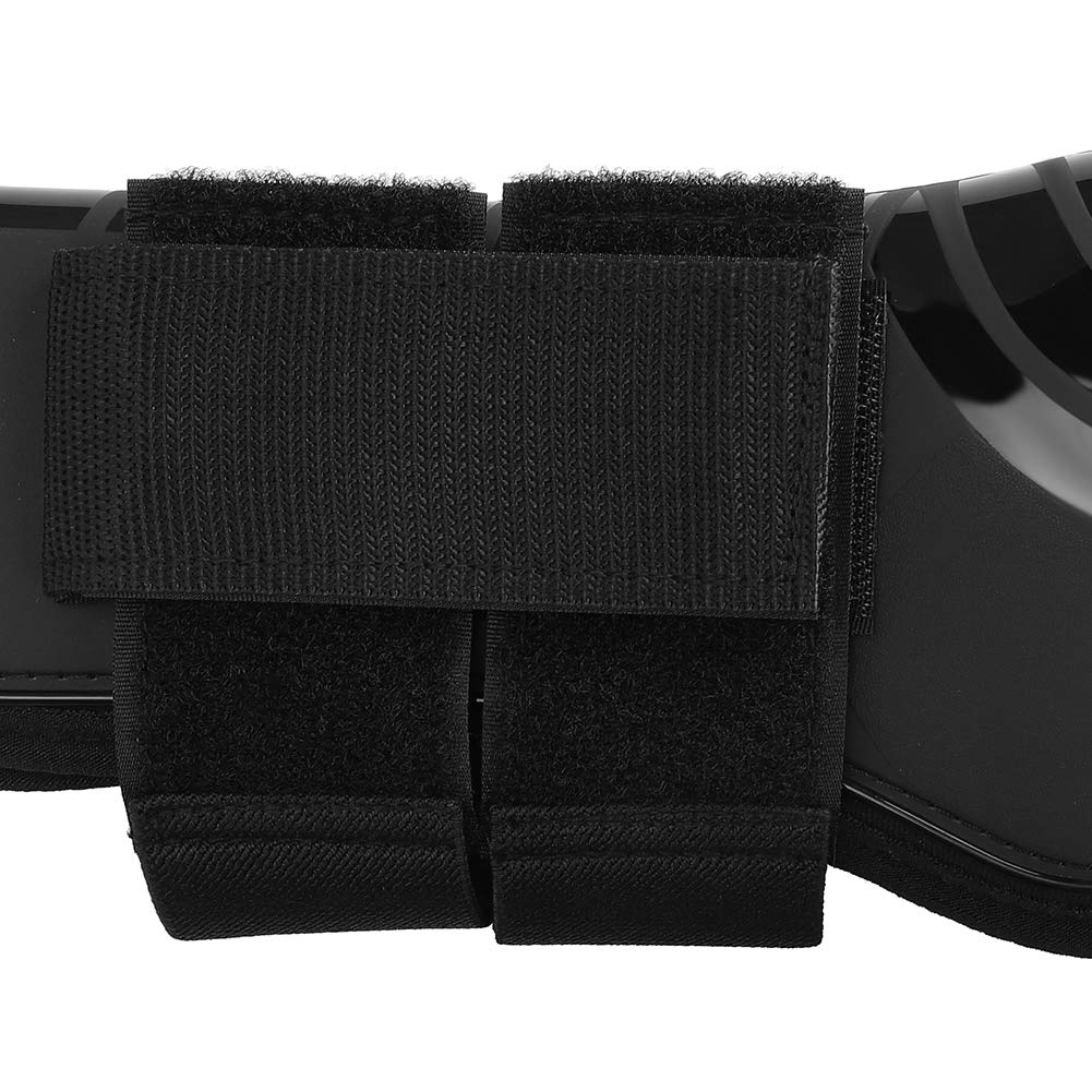 Annadue 2 Paar Elastische Pferdestiefel, Verdickter PU-Vorderbeinschutz für das Springtraining, Streichkappen für Pferdesehnen, Schutzausrüstung für Pferde
