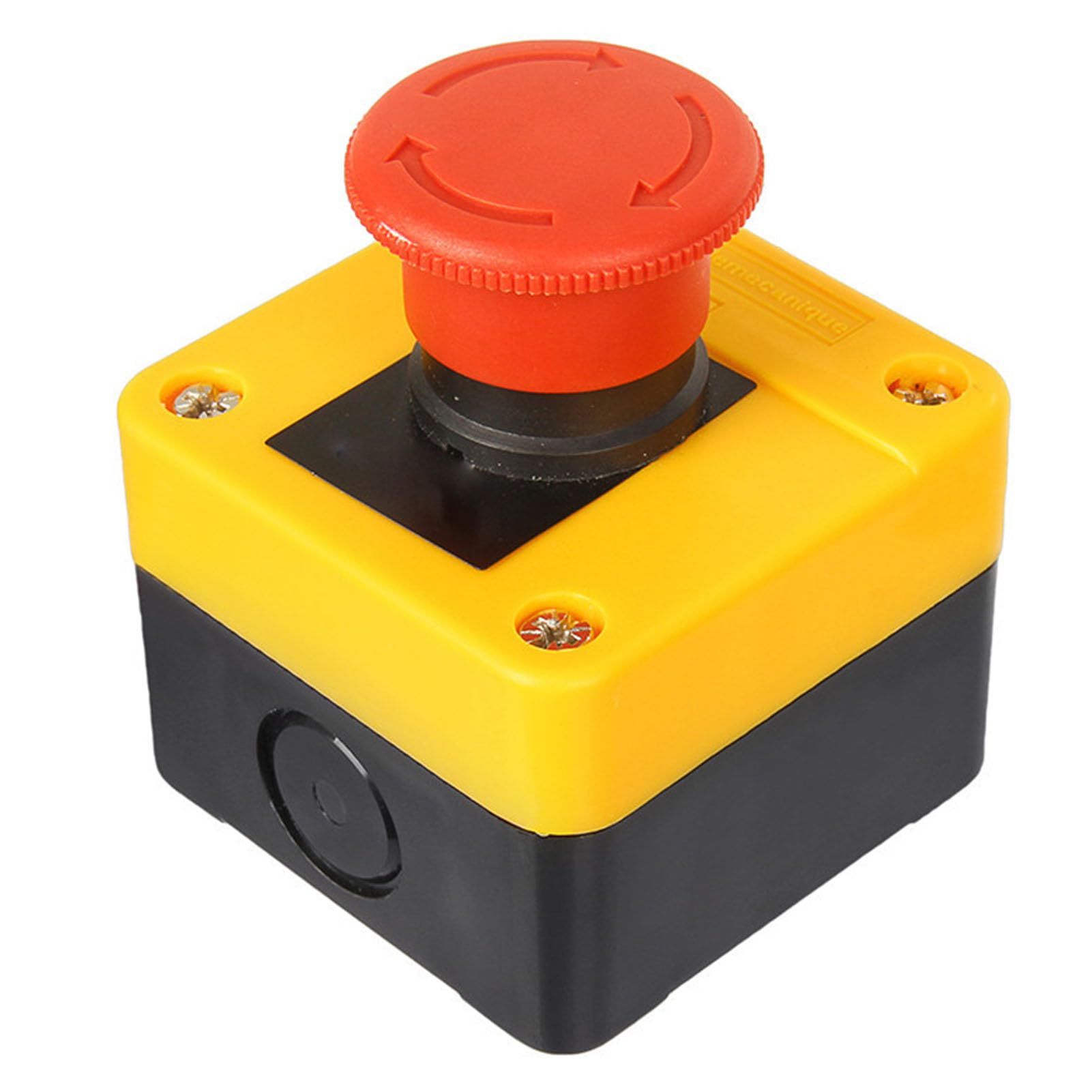 Emergency Stop Switch, IP65 Rated Push Button Set (1 Open 1 Closed)