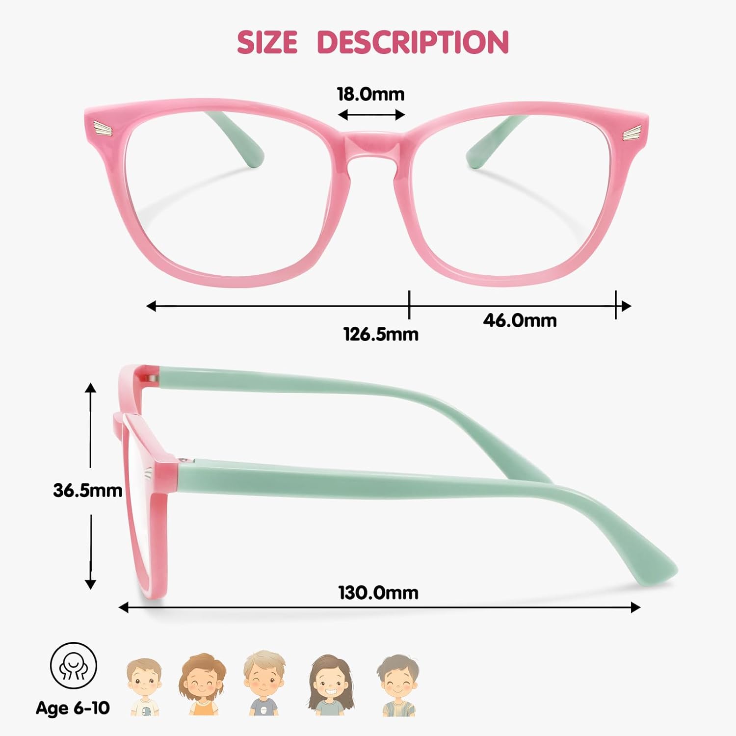 CHEERS DEVICES Blue Light Blocking Glasses for Kids Boys Girls Teens - Computer Glasses with Unbreakable Frame and Anti-Glare - Image 5