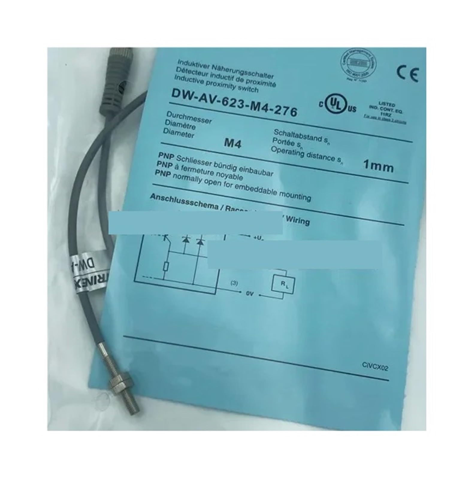 ZOZ03Y0 DW-AV-623-M4-276 Proximity Switch
