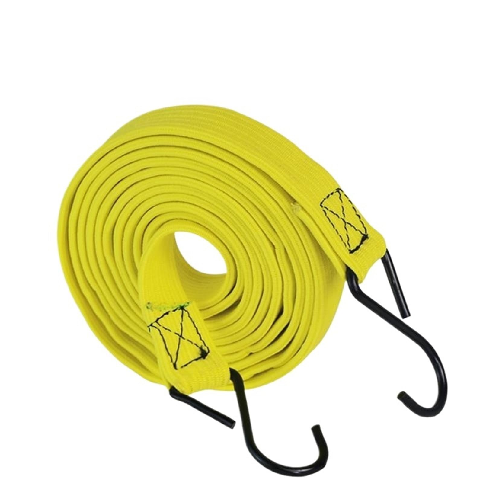 Lot de 4 tendeurs élastiques avec Crochets for sécuriser Bagages, Porte-Bagages, campings, Motos et bâches(4m Yellow)