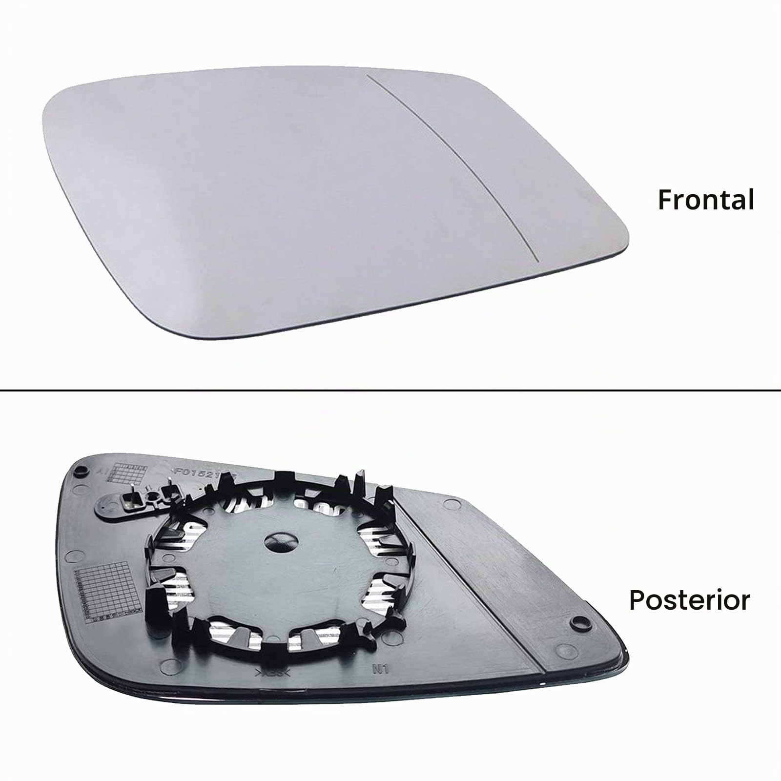 Cristal De Retrovisor Calefactable Lado Derecha Compatible con BMW F01 F07 F10 F11 F20 F21 F22 F30 F31 F32 F34 F36 i3 Espejo Retrovisor