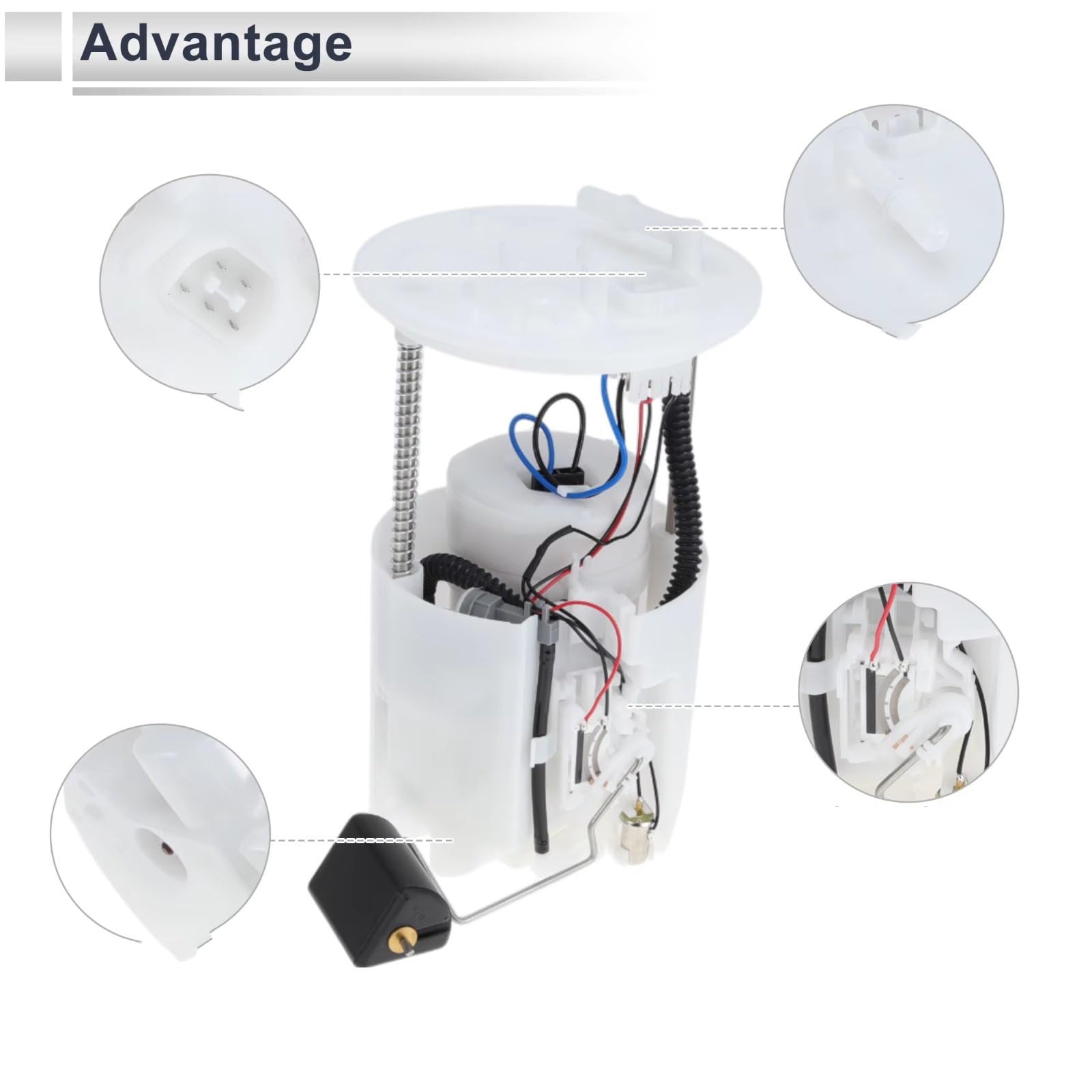 Modulo Pompa Carburante Compatibile Con Mitsubishi Per Eclipse Per Galant 2006 2007 2008 2009 2010 2011 2012 L4 2.4L Benzina Con Spina A 5 Pin Carburante Pompa Modulo