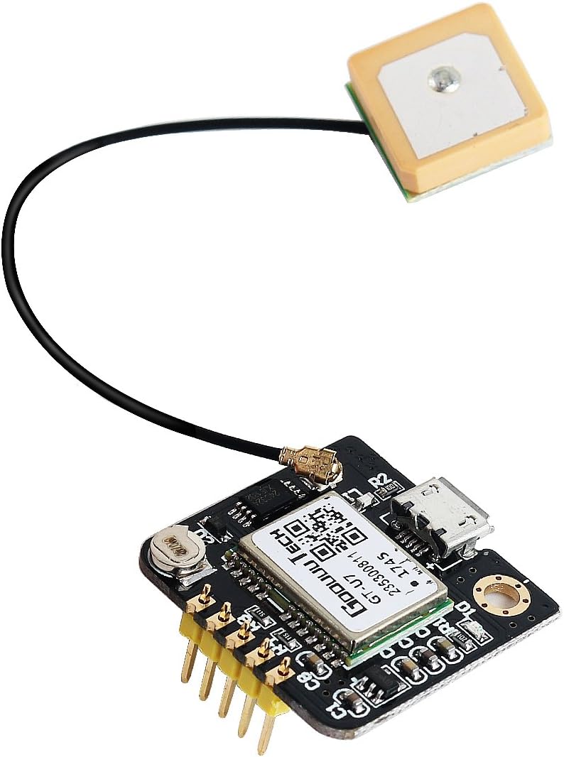 GPS Module GPS NEO-6M(Ar duino GPS, Drone Microcontroller GPS Receiver) Compatible with 51 Microcontroller STM32 Ar duino UNO R3 with IPEX Antenna High Sensitivity for Navigation Satellite Positioning