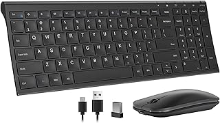 Wireless Keyboard Rechargeable Smartphones Compatible