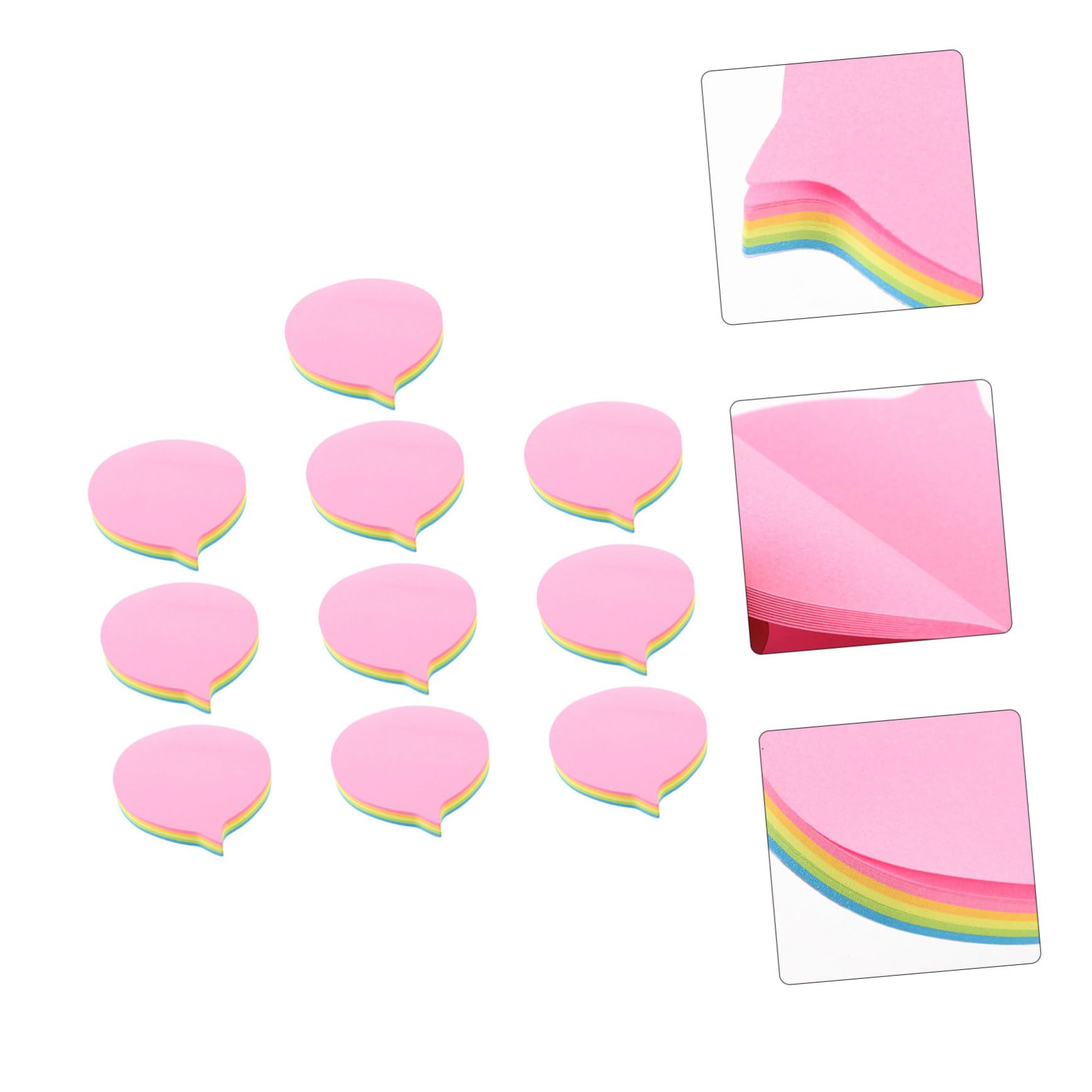 HOMSFOU 5 Piezas Papel Notas Adhesivas Autoadhesivas de con Diseño Adorable Libros de Notas para Oficina y Papelería para Recordatorios y Organización