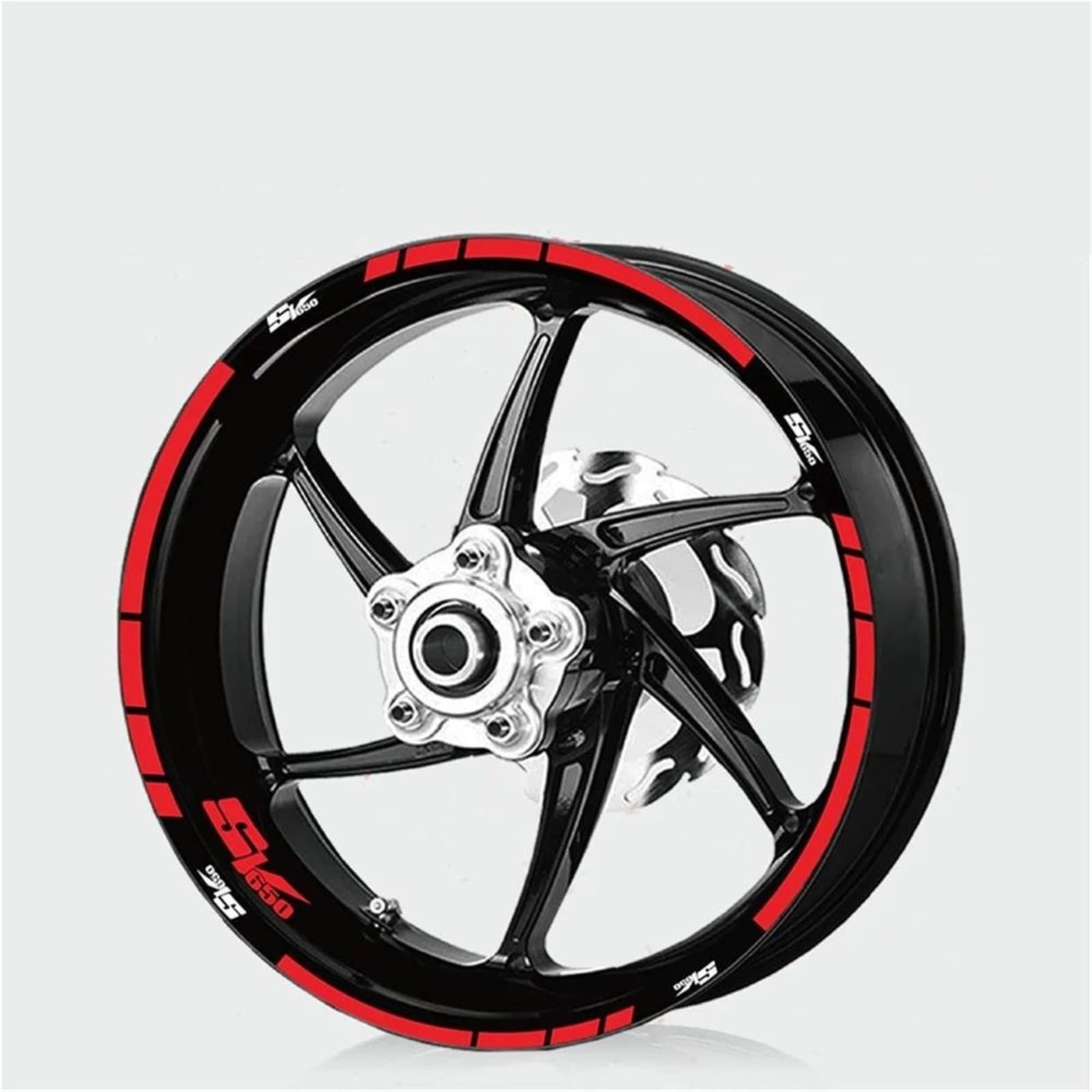 Motorrad Felgendekor Motorrad-Felgenaufkleber-Set Für Suzuki SV650 SV 650 – Streifen, Reflektierende Aufkleber, Wasserfeste Für Die Nabe Reflektierende Radaufkleber