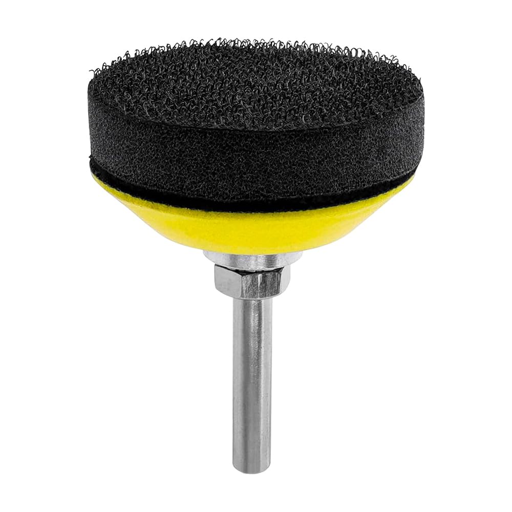 Cuscinetto per disco abrasivo da 4 pezzi Gancio posteriore morbido e cuscinetto ad anello per disco abrasivo da 50 mm Attacco per trapano con gambo da 1/4" Cuscino in strato di schiuma