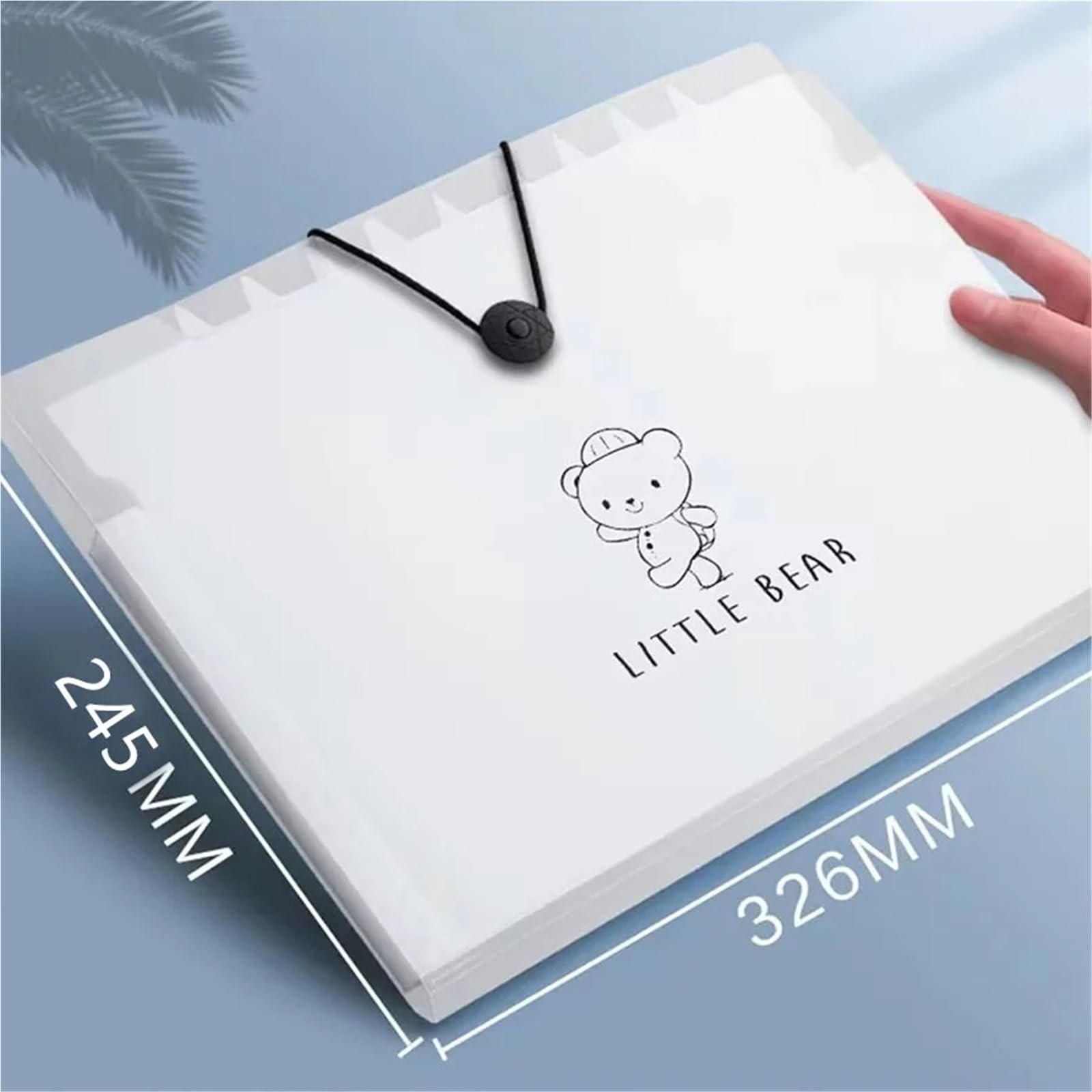 Carpeta Clasificadora Carpeta de archivos acordeón transparente | Bolsa impermeable for documentos A4, soporte de papel de prueba for oficina escolar(8 grids 12 grids-2)