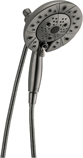 Delta FAUCET 58480-KS-PR-PK Universal Showering Components Combo, Lumicoat Black Stainless, 1.75 GPM Water Flow
