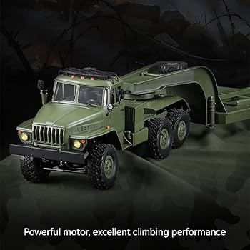 グレー ミリタリートラック型ラジコン　荷台付き 人気 商品 通販ゲーム・おもちゃ・グッズ - グレー ミリタリー