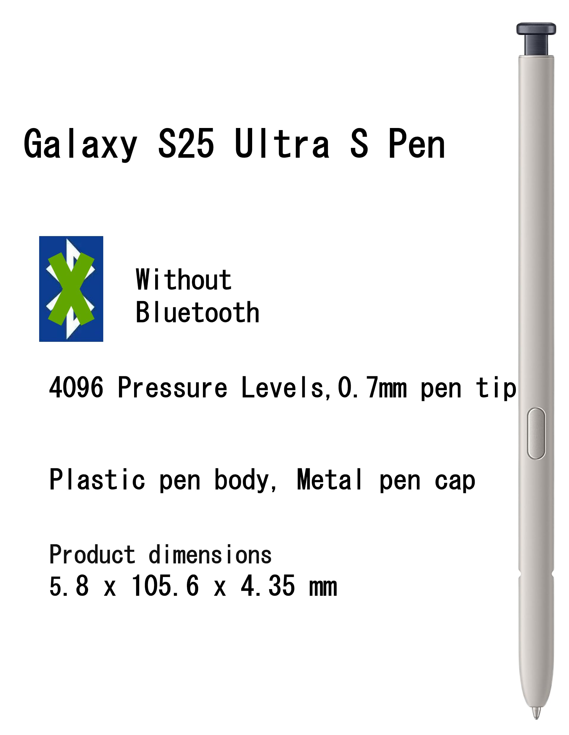 Galaxy S25 Ultra S Pen Replacement for Samsung Galaxy S25 Ultra 5G