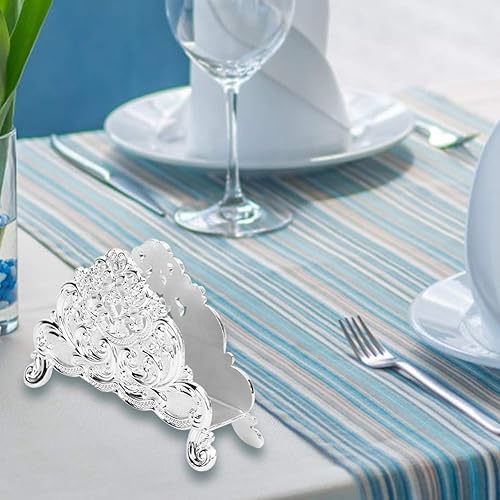 Miniatura 5 de Soporte para toallas de papel, servilleta de papel de metal, servilleta para decoración de mesa para restaurante, hotel, cafetería, fiesta de boda
